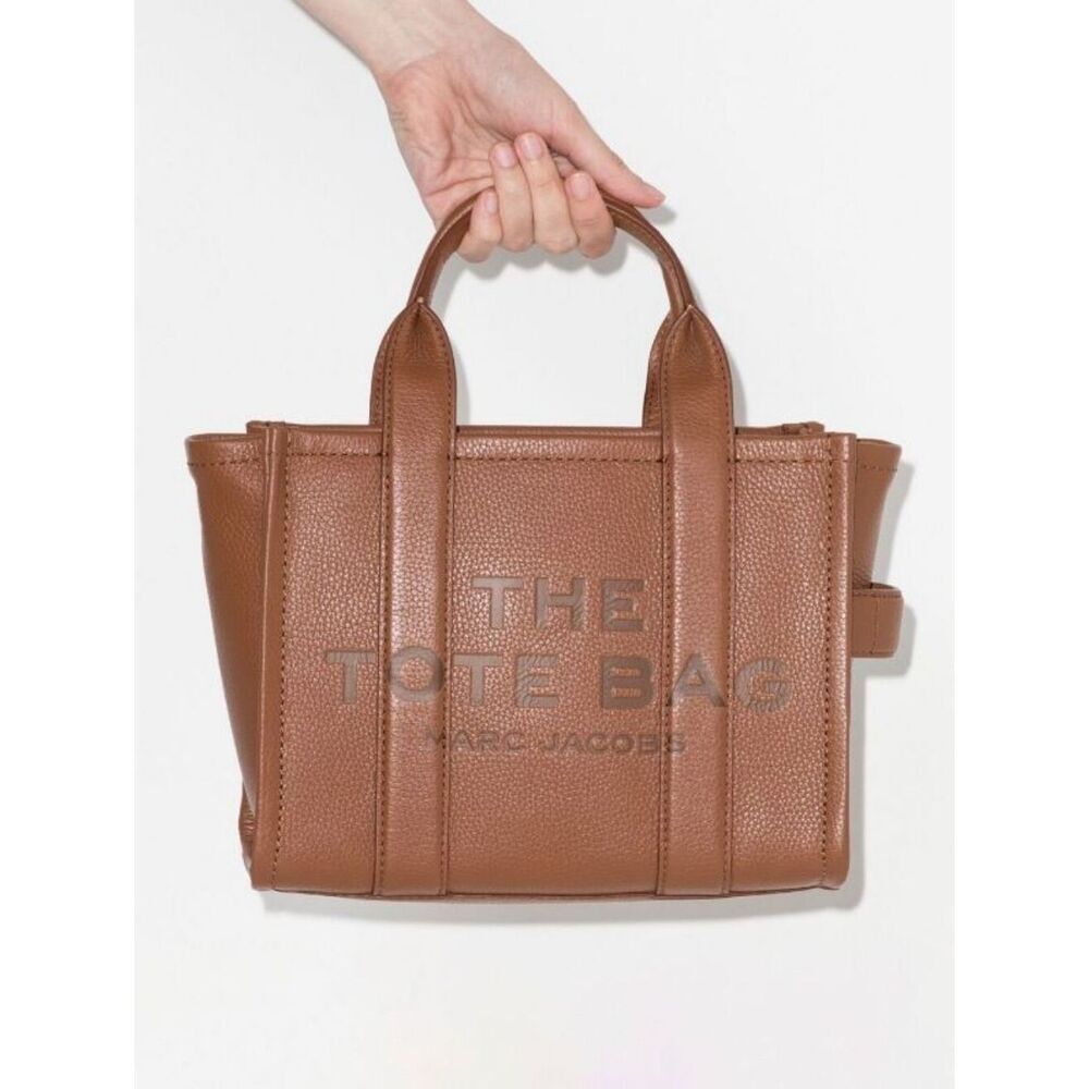 Marc Jacobs The Leather Small Tote bag in Brown - Picture 8 of 16